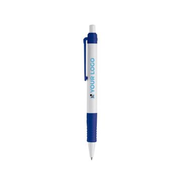 Bolígrafo pulsador de material biodegradable de tinta azul