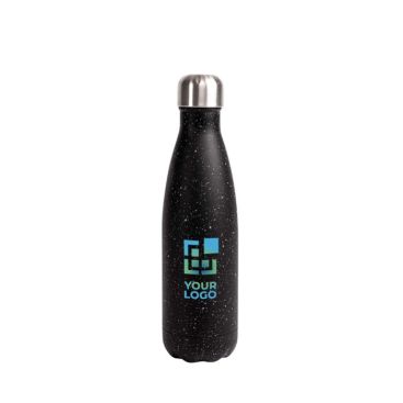 Botella de acero de doble pared con diseño de efecto splash 500ml