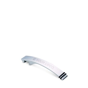Abrelatas de aluminio con doble anillo en la parte superior plateado