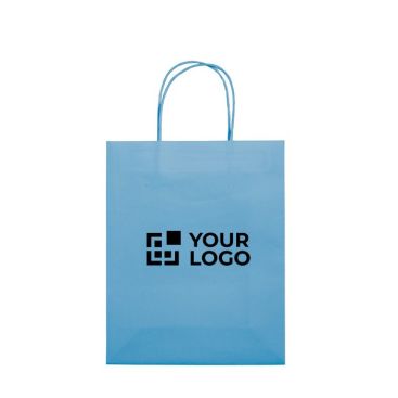 Bolsa de papel kraft de colores mediana para regalo 120 g/m2
