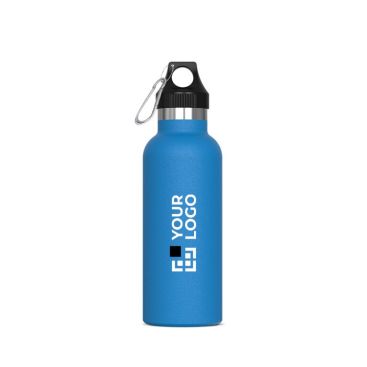 Botella de acero inoxidable 100% antifugas con mosquetón 500ml