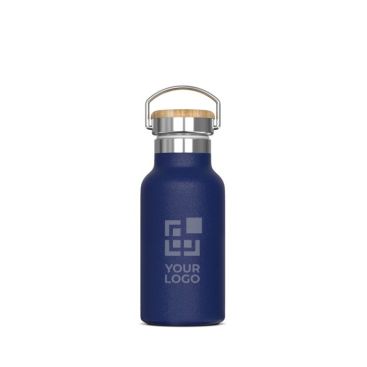 Botella térmica con recubrimiento de polvo y asa de transporte 350ml