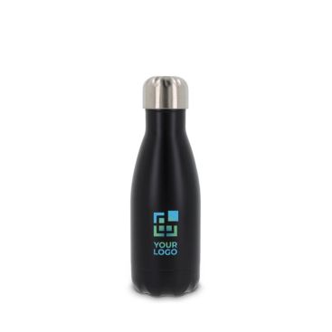 Botella de acero inoxidable de doble pared con tapón plateado 260ml