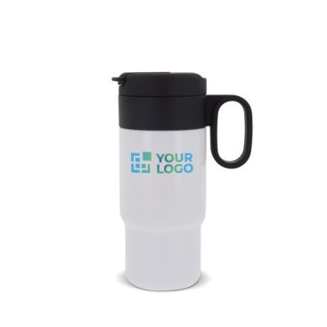 Vaso de acero inoxidable con tapa que sirve como taza 300ml