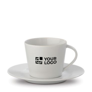 Taza para café con platillo de porcelana para espresso 160ml