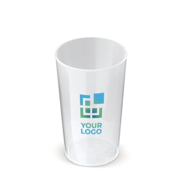 Vaso ecológico con logo apilable y 100% reciclable 300ml