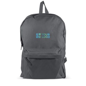 Clásica mochila de RPET en varios colores y bolsillo frontal
