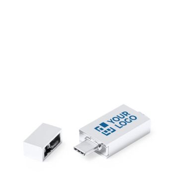 Pendrive de metal de tipo-C con logo a todo color