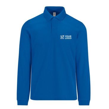Polo clásico de algodón piqué de manga larga 180 g/m2 B&C