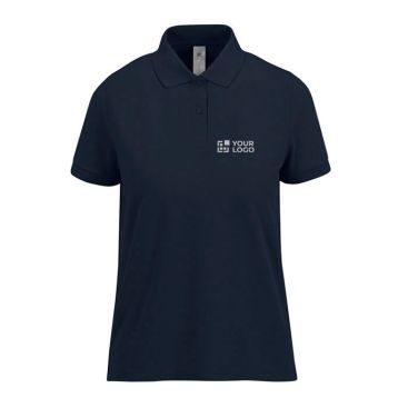 Polo básico de algodón para mujer de manga corta 210 g/m2 B&C vista principal