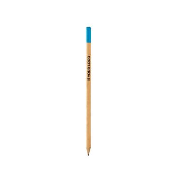 Lápiz de carboncillo de madera con la punta en distintos colores vista principal