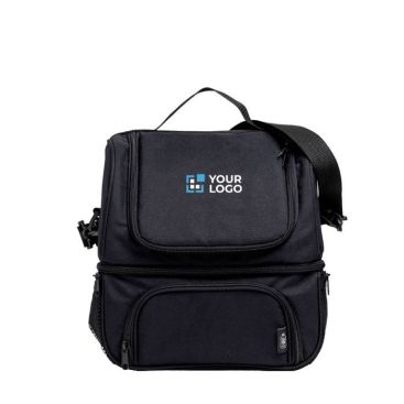 Bolsa térmica hecha de botellas recicladas con correa para hombro