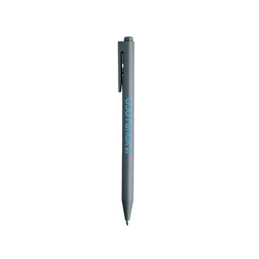 Bolígrafo de plástico unicolor con tinta azul estilo gel