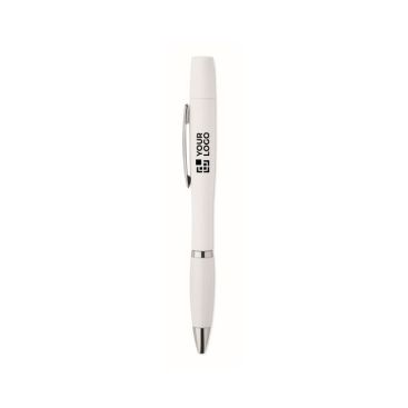 Bolígrafo que incluye kit de limpieza para auriculares tinta azul