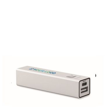 Powerbank de aluminio reciclado para smartphone 2.600 mAh ideal para welcome pack