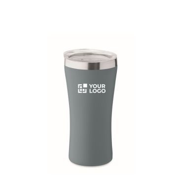 Vaso térmico de acero inoxidable reciclado y tapa transparente 160ml