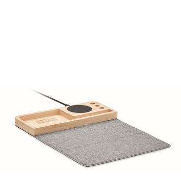 Organizador de escritorio con alfombrilla para ratón y cargador