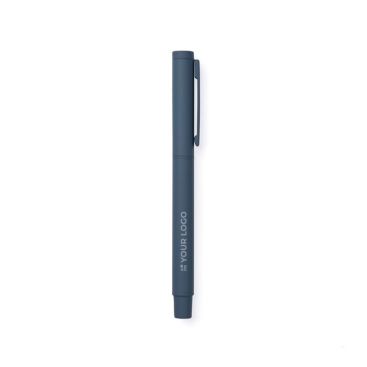 Bolígrafo elegante de acero inoxidable reciclado con tinta azul