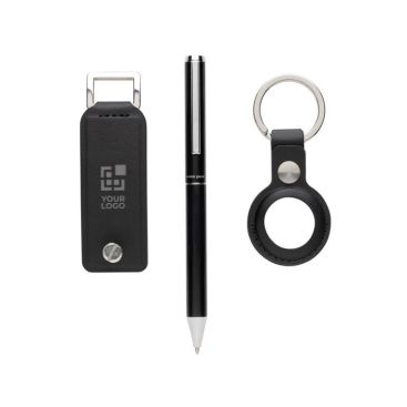 Set de organizador de llaves, llavero y bolígrafo tinta azul