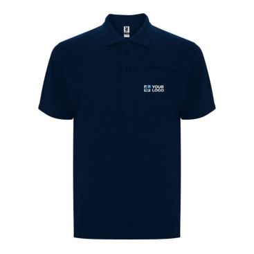 Polo piqué de algodón y poliéster con bolsillo unisex 190 g/m2 Roly