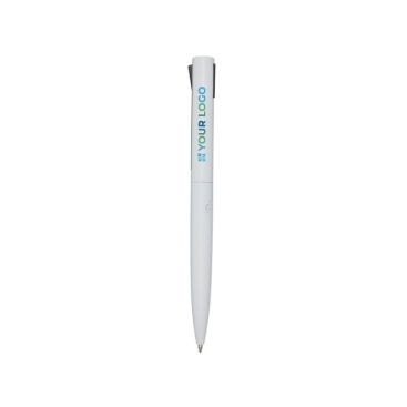 Bolígrafo de aluminio y plástico reciclado con clip tinta azul