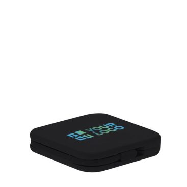 Powerbank cuadrado de ABS con conexión tipo C 1.200 mAh