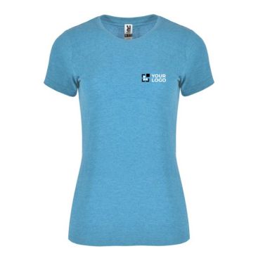 Camiseta jaspeada de algodón y poliéster para mujer 150 g/m2 Roly vista principal