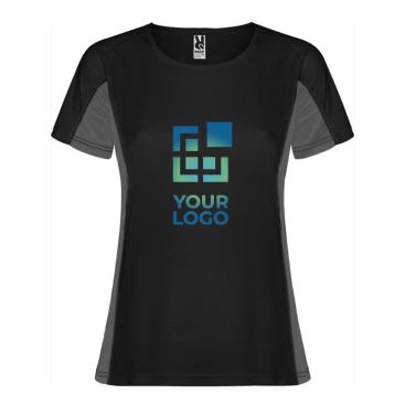 Camiseta deportiva de poliéster para mujer bicolor 140 g/m2 Roly 