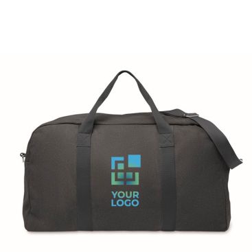 Bolsa de viaje monocromática de tejido reciclado con doble asa