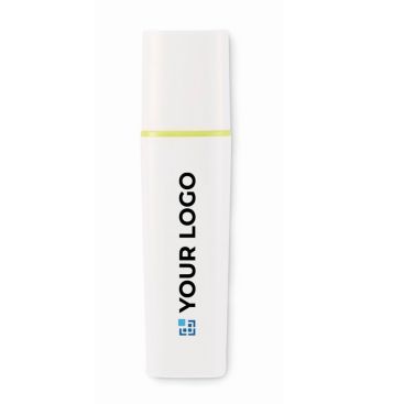 Subrayador de exterior blanco con distintos colores de tintas