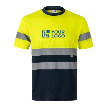 Camiseta de trabajo técnica de poliéster de alta visibilidad 140 g/m2 