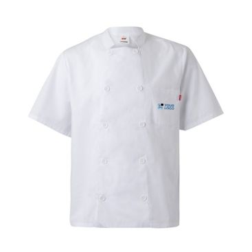 Chaqueta para cocina de manga corta de poliéster y algodón 110 g/m2 