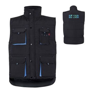 Chaleco laboral unisex multibolsillos de poliéster 120 g/m2 