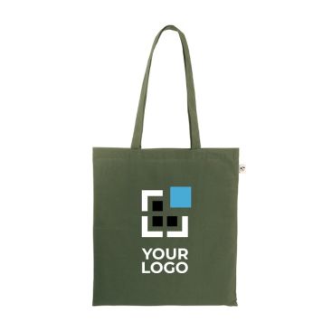 Bolsa de la compra de algodón reciclado y poliéster 150 g/m2