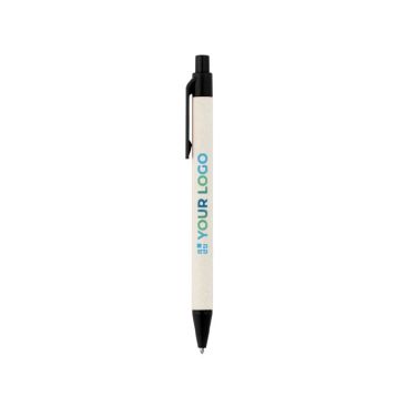 Bolígrafo de aluminio reciclado de cartones de leche tinta azul