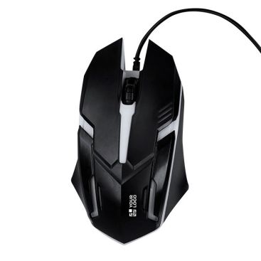 Ratón de conexión USB retroiluminado con luz LED para gamers