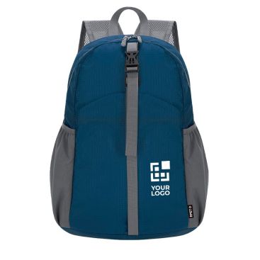 Mochila de poliéster RPET con posibilidad de plegar a tamaño pequeño