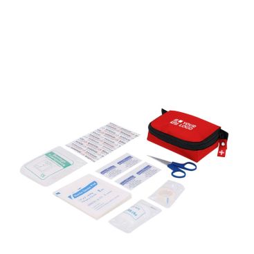 Kit de primeros auxilios con 20 accesorios en estuche con cremallera para oficinas
