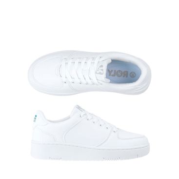 Zapatillas blancas unisex estilo casual con suela de goma Roly