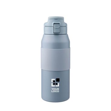 Botella de acero inoxidable con botón para abrir la boquilla 800ml