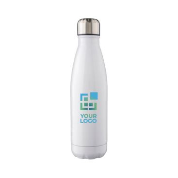 Botella de acero inoxidable con tapón de rosca plateado 650ml