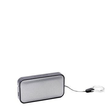 Altavoz inalámbrico ultradelgado de aluminio y gamuza BrandCharger 2W