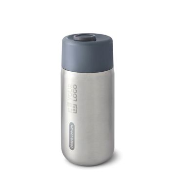 Taza térmica de acero inoxidable antigoteo Black+Blum 340ml color gris vista de impresión