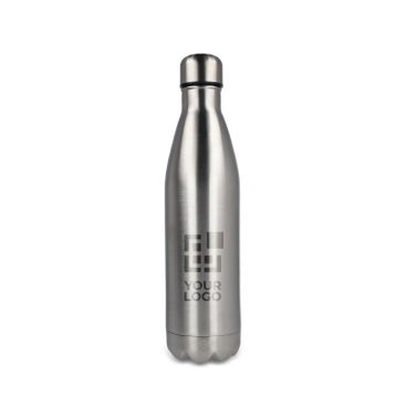 Botella de acero inoxidable reciclado con tapón plateado 750ml