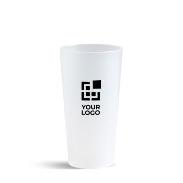 Vaso de plástico reutilizable ideal para fiestas hecho en EU 500ml vista de impresión