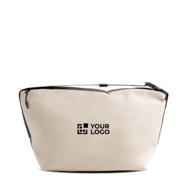 Bolsa térmica de cuero sintético de 13L con cinta en la cremallera