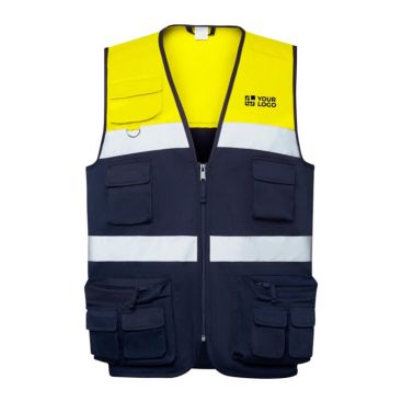 Chaleco laboral alta visibilidad multibolsillos 200 g/m2 Roly Beta 