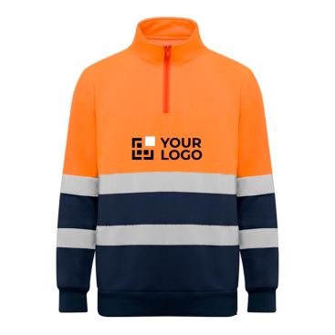 Sudadera laboral alta visibilidad de felpa 280 g/m2 Roly Spica 