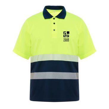 Polo laboral técnico alta visibilidad de poliéster 170 g/m2 Roly Vega 