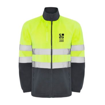 Chaqueta polar laboral de alta visibilidad 300 g/m2 Roly Altair Chaqueta polar laboral de alta visibilidad 300 g/m2 Roly Altair